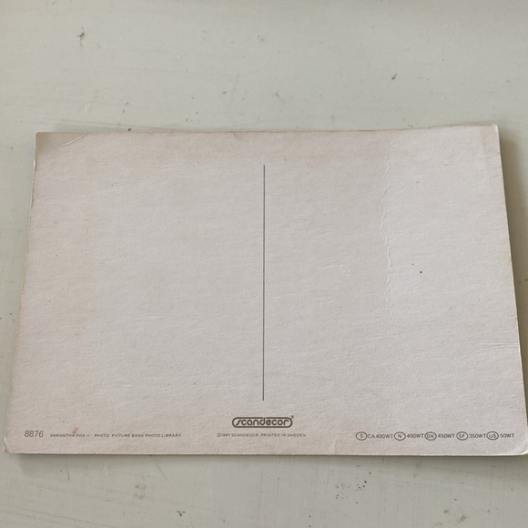 1987 Samantha Fox Postcards Set of 3. Printed in Sweden - Picture 7 of 9